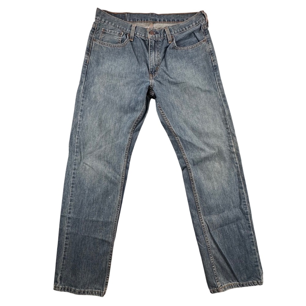 Levi's 505 Regular Fit Straight Leg Jeans Medium‎ Wash W33 L32 Mens Denim